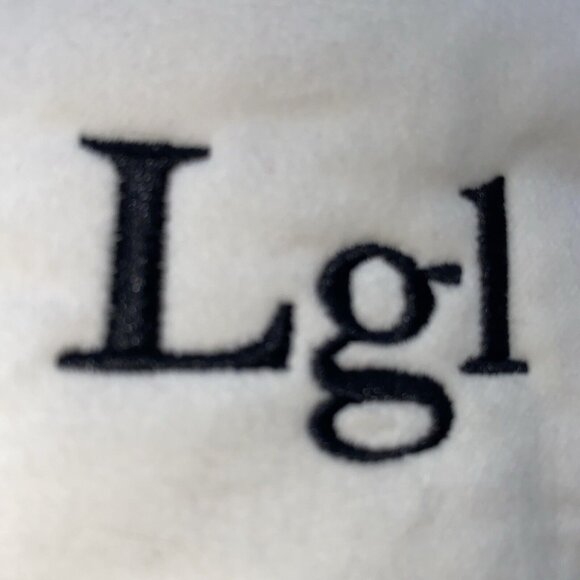 Pottery Barn Velvet Christmas Stocking Holiday Monogrammed Lg1 Red Cream 19 inch - Picture 10 of 10